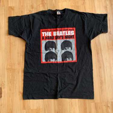Beatles - “A Hard Day's Night”. Two Sided Black Shir… - Gem