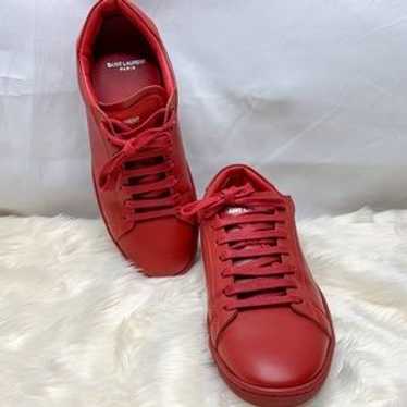 【新品未使用】大特価SAINT LAURENT レッド スエード シューズ Saint laurent sneakers red - Gem