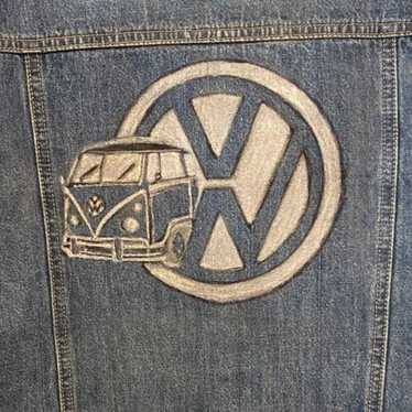 VW Bus Trucker Jean Jacket vintage volkswagen pins