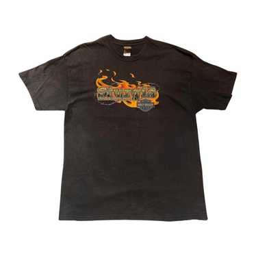 00s Harley-Davidson short-sleeve T-shirt Black 2XL