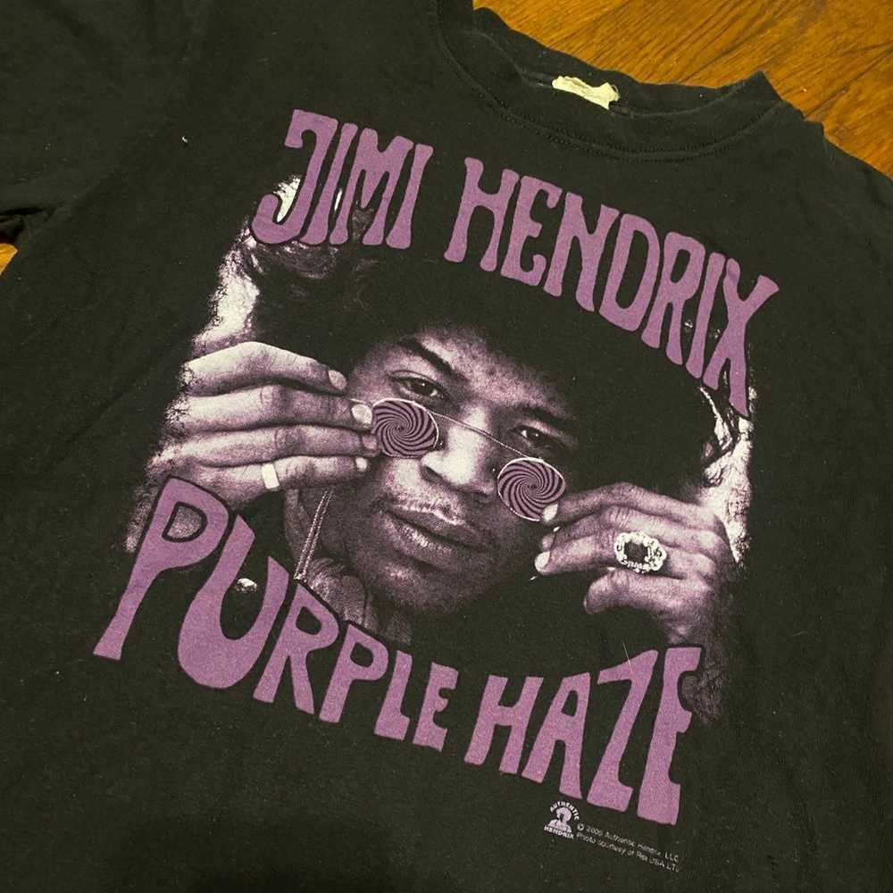 Vintage Jimi Hendrix purple haze 90s band tee - image 1