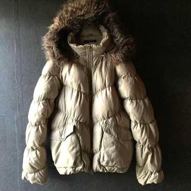 Y2K 00s GAP Down Jacket Beige Retro Vintage L