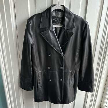 Siena Studio Double Breasted Leather Jacket