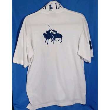 HTF Polo Ralph Lauren Shirt XL Mens White Big Dual