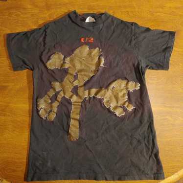 VINTAGE U2 Joshua Tree Black T Shirt Size Large - Gem