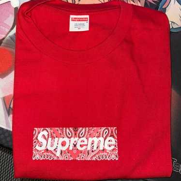 Tシャツ・カットソー Supreme / Bandana Box Logo Tee Red Supreme Bandana Box Logo Tee Red Men's - FW19 - US