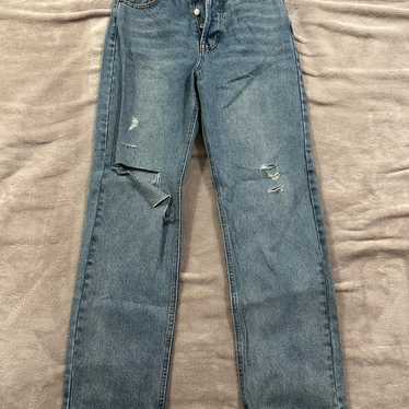 Straight leg denim