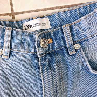 Zara high waisted denim jean shorts