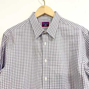 UNTUCKit Untuckit Shirt Large Grey Plaid Gingham C