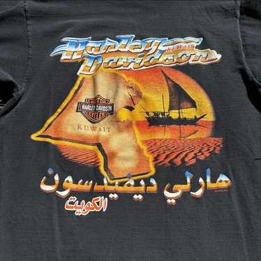 Harley Davidson T Shirt Vintage Kuwait Motorcycle 