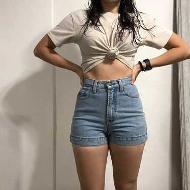 high waisted jean shorts