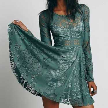 Free People Green Bell Sleeves