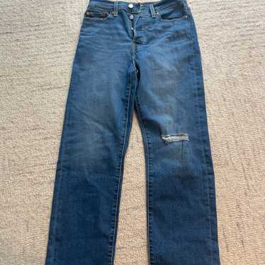 levi wedgie straight leg jeans