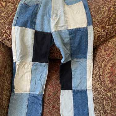 Signature 8 High Rise Patchwork Jeans