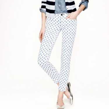 J.Crew White Toothpick Ankle Jeans