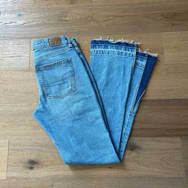 Size 4 90s low rise skinny kick flare vintage styl