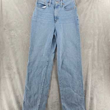 Madewell Size 27 Baggy Straight Jeans Light Wash