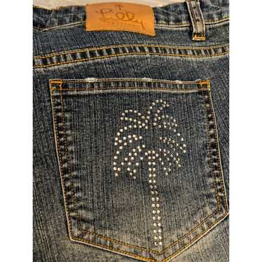 Vtg Lilly Pulitzer Rhinestone Palm Jeans