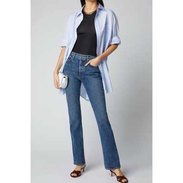 GRLFRND Sunny High-Rise Straight-Leg Jeans