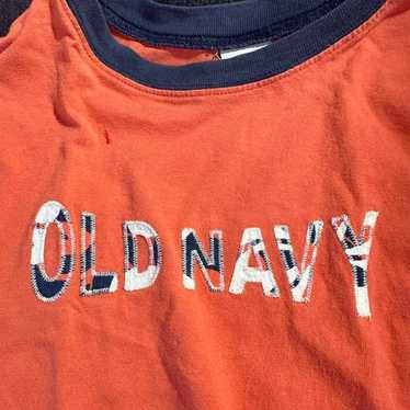 90s. OLD NAVY vintage T-shirt XL orange.