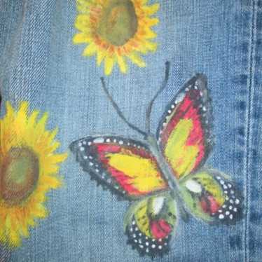 vintage lucky brand butterfly boho jeans size 29