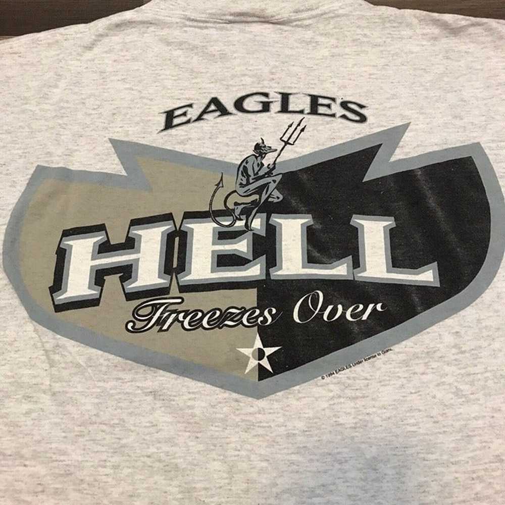 Vintage 1994 The Eagles Hell Freezes Over Gray T-… - image 4