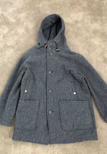 Battenwear Gray Melton Wool Overcoat