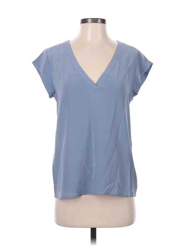 Joie Women Blue Short Sleeve Silk Top XS