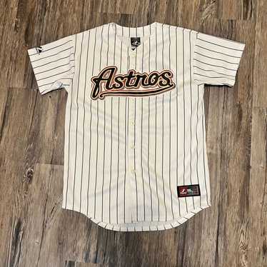 Majestic Vintage Astros Pinstripe Majestic Jersey