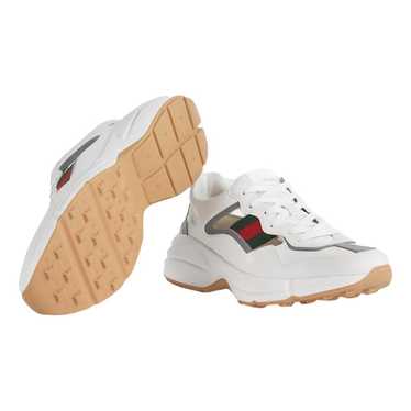 Gucci Rhyton leather low trainers