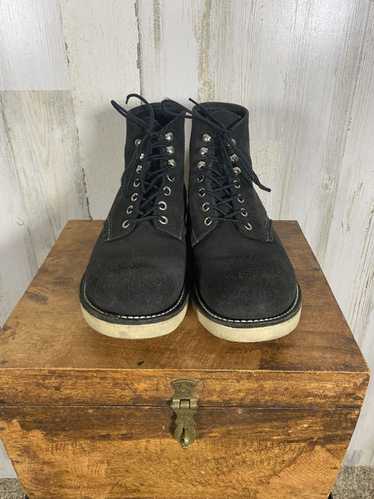 Red Wing RED WING 8174 In Black Abilene Roughout S