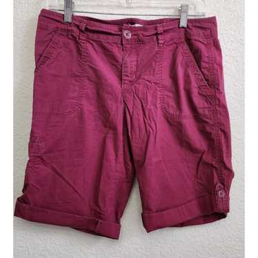 Other Ann Taylor LOFT Burgundy Bermuda Shorts 6 Li