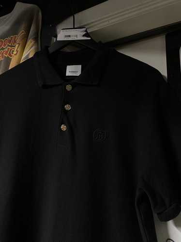 Burberry × Designer Burberry Mens Black Polo Tee S