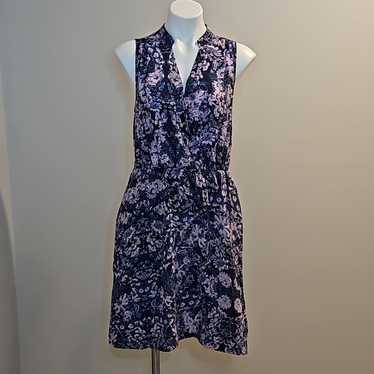 Rebecca Taylor Rebecca Taylor Blue Floral Silk Dre