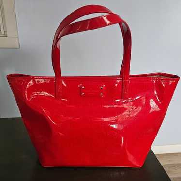 Kate Spade Red Patent Leather Tote