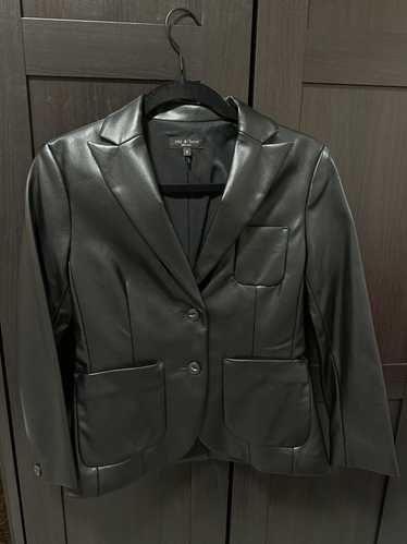 Rag & Bone Rag and bone BLACK LEATHER BLAZER