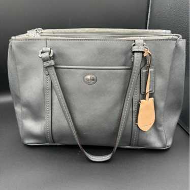 Coach Women's Peyton Gray Metallic Tote Bag - image 1