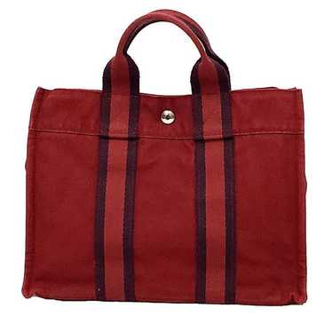 HERMES Tote Bag Hermès Flea PM Red aq10963