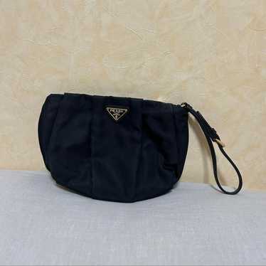 PRADA Prada Lanyard Pouch Clutch Bag Nylon Women's