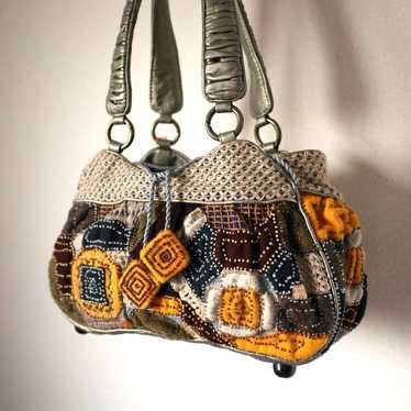 JAMIN PUECH Beaded Embroidery Shoulder Bag