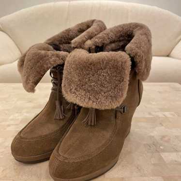 BRUNO PREMI Shearling Short Boots