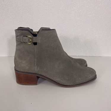 Cole Haan Grey Suede Ankle Booties