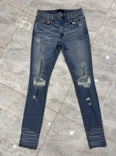 Amiri Amiri Blue Thrasher Jeans