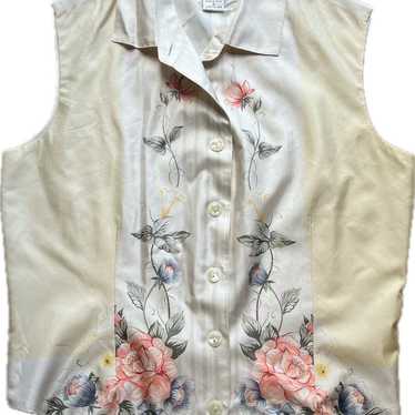 Vintage Casual Corner 100% silk vest/blouse