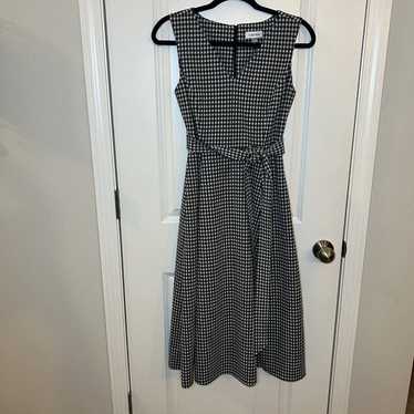 Calvin Klein Dress Sz 4 Gingham Plaid