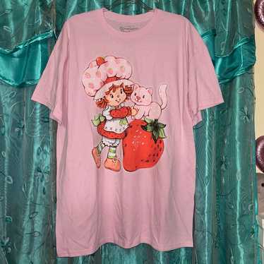 Pink strawberry shortcake shirt