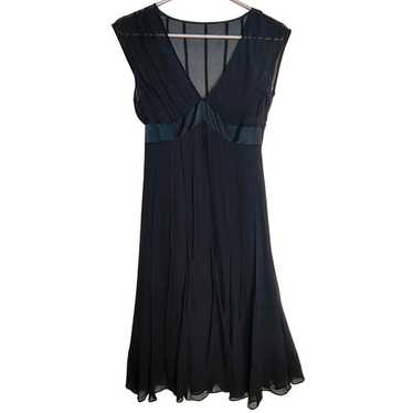 Bcbgmaxazria Silk Gauzy Size 4 Little Black Dress 