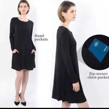 Betabrand Sweatshirt Travel Dress