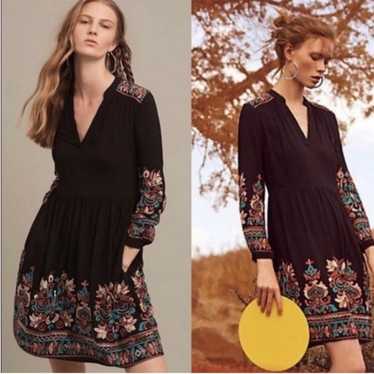 Anthropologie Floreat Avery Embroidered Dress