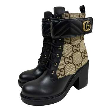 Gucci Marmont leather ankle boots